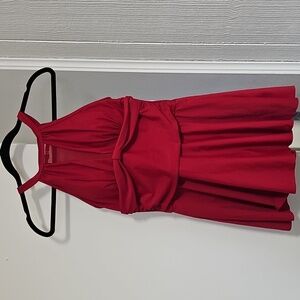 NWT Holpick Halter Swimdress One-Piece Red Size Medium